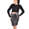 LuxeCraft Lamb Leather Skirt: Embrace Unique Elegance