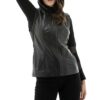Sleek and Stylish: Black Fashionable Hooded Leather Vest