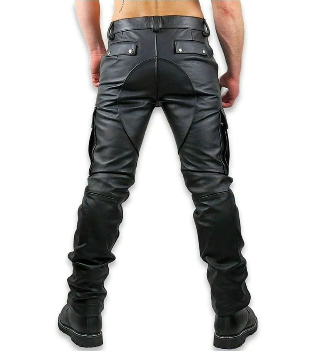 Original Leather Pants Timeless Style for Gents Back