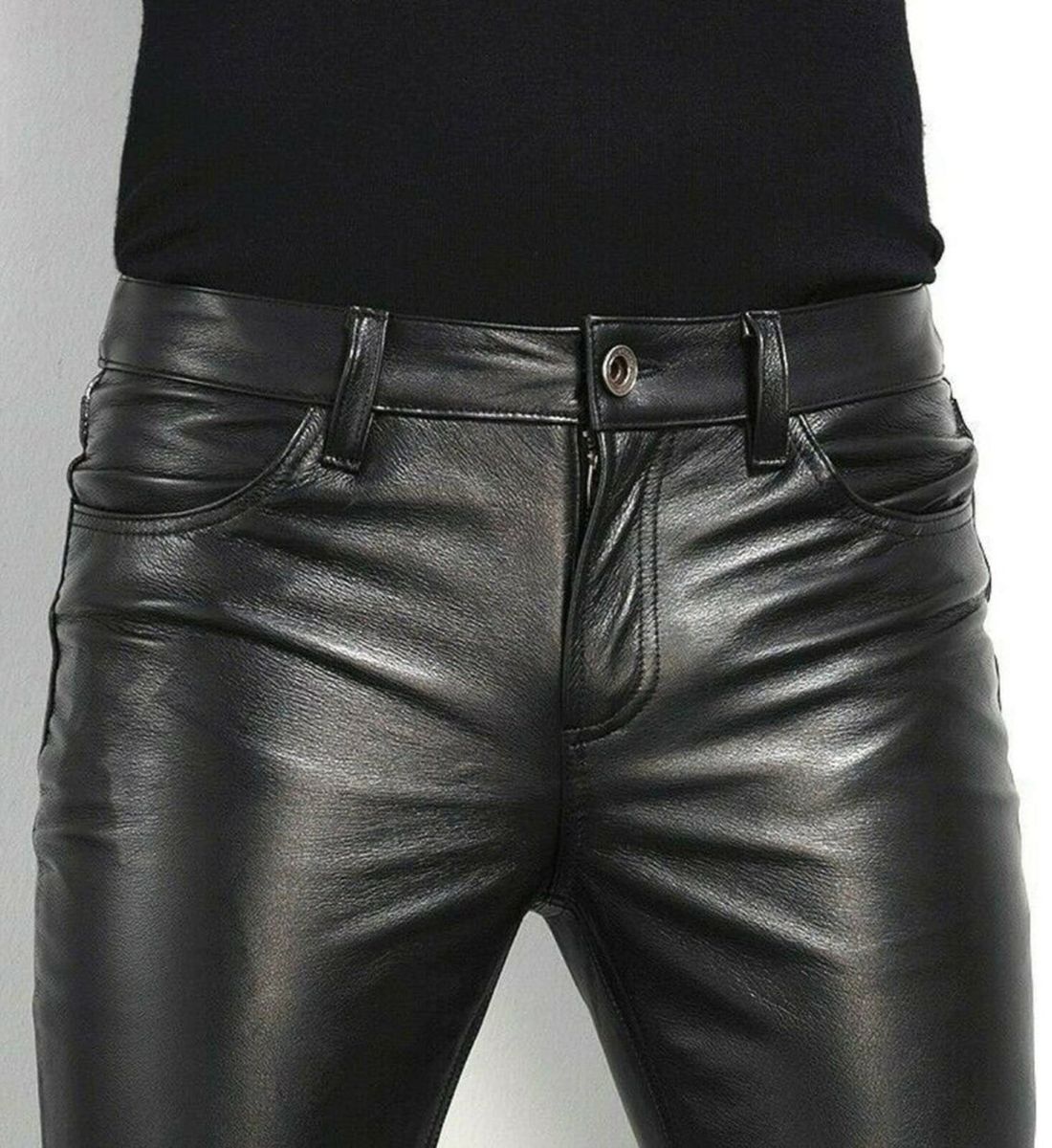 Party-Ready Leather Pants: Men's Classic Sheep Leather