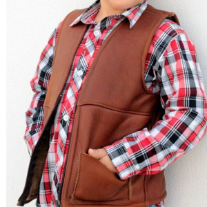 Crafted Cowboy Charm: Handmade Vests for Boys