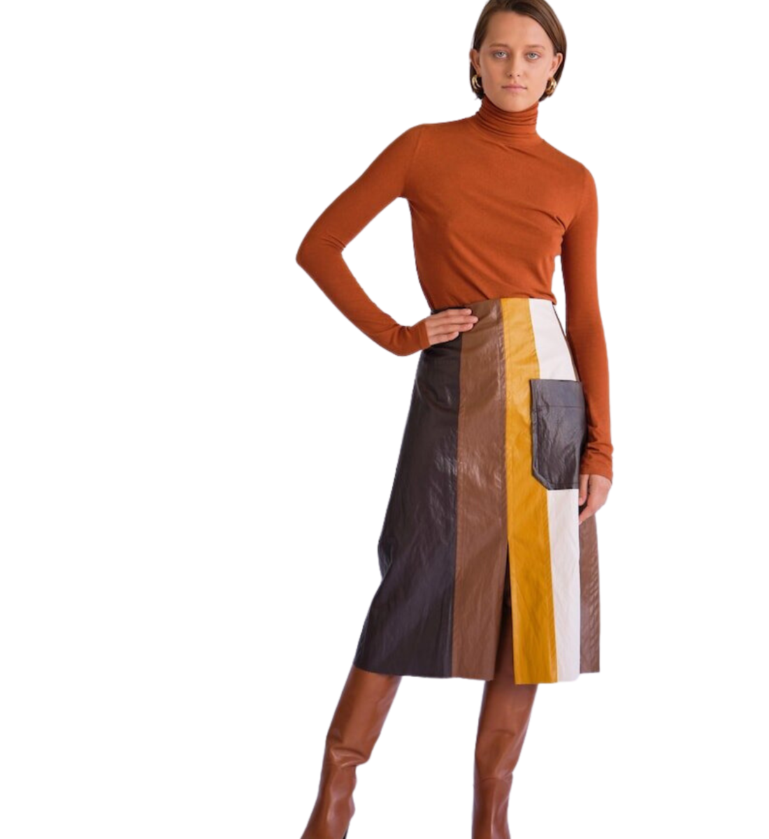 Luxurious Leather Pencil Skirt for Women