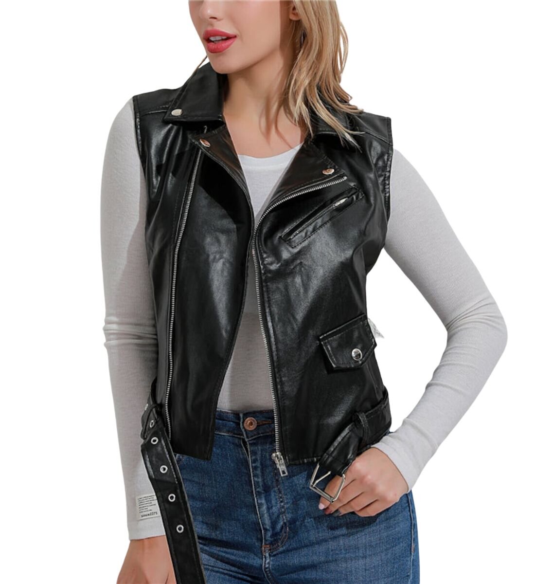 Riding in Style: Women's Leather Motorcycle Vest for Motorcycle Clubs